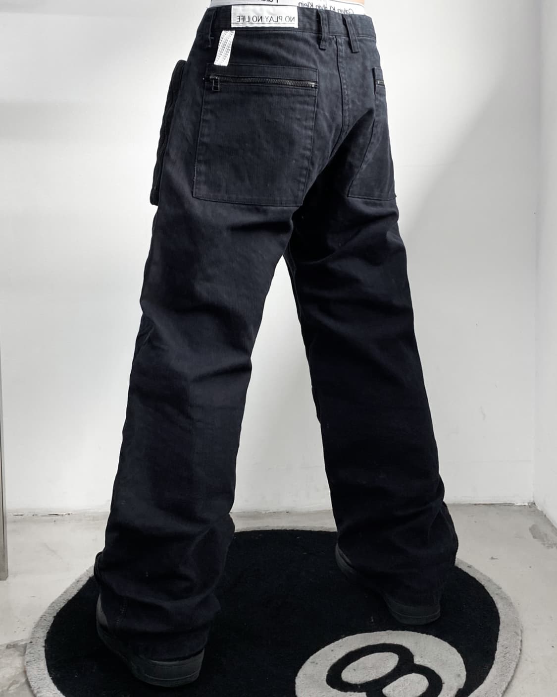 Po1 프론트 더블 포켓 HBT 메카닉 팬츠 상품이미지2