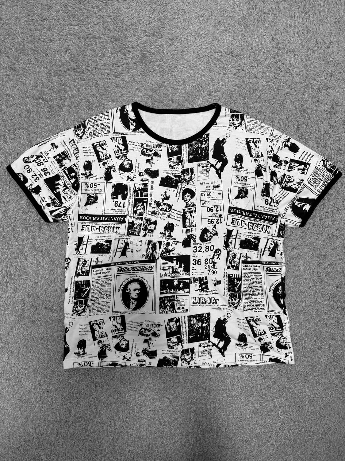 일본 빈티지 매거진 프린팅 티셔츠 상품이미지1