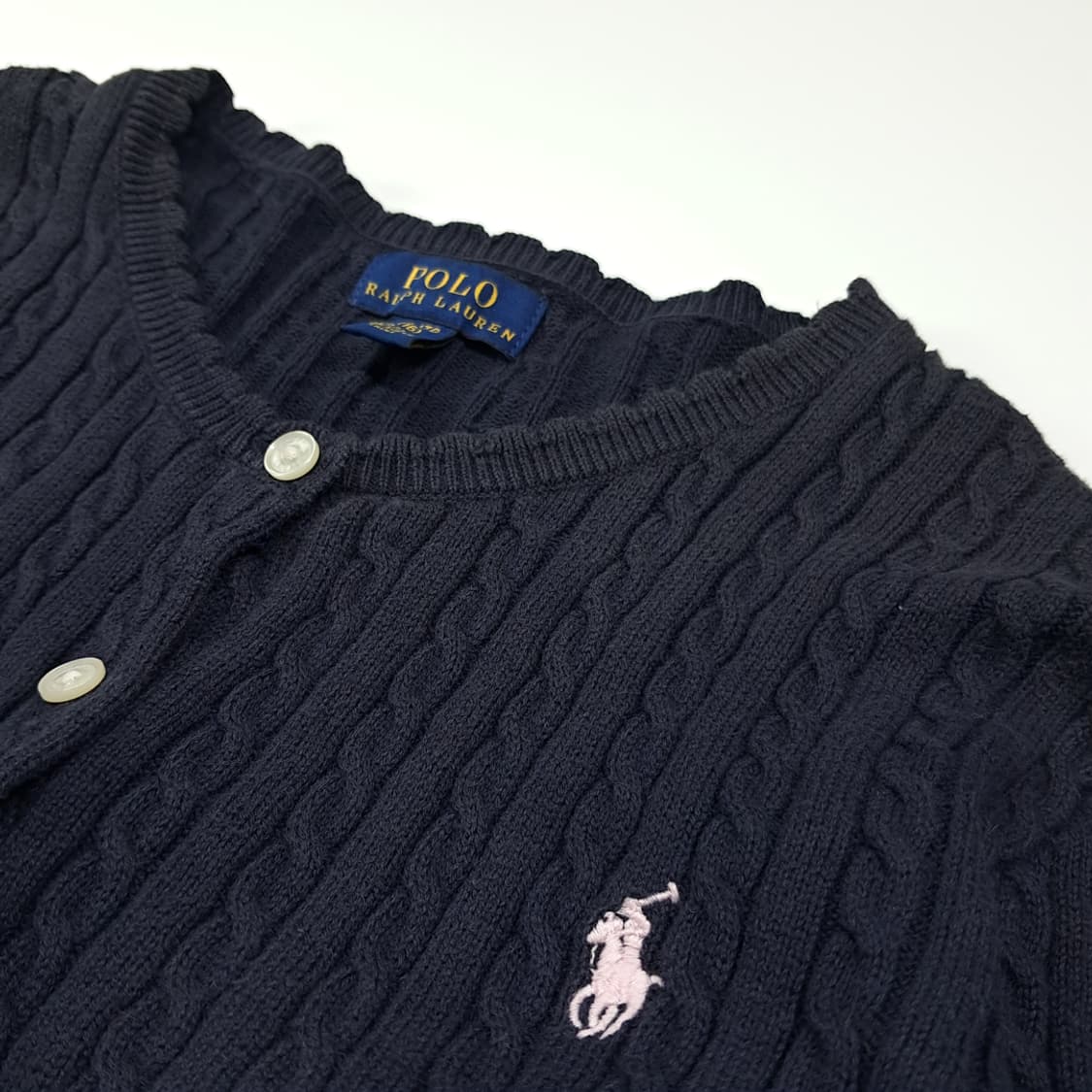 CL195 XL 폴로랄프로렌 케이블 니트 가디건 상품이미지4