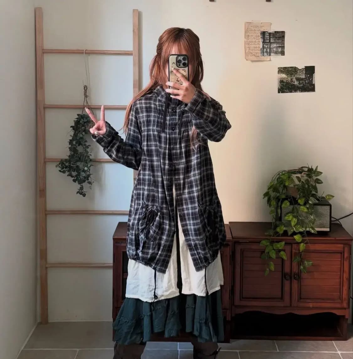 코코모리 빈티지 모리걸 하구미 케이프 코디 세트 상품이미지5