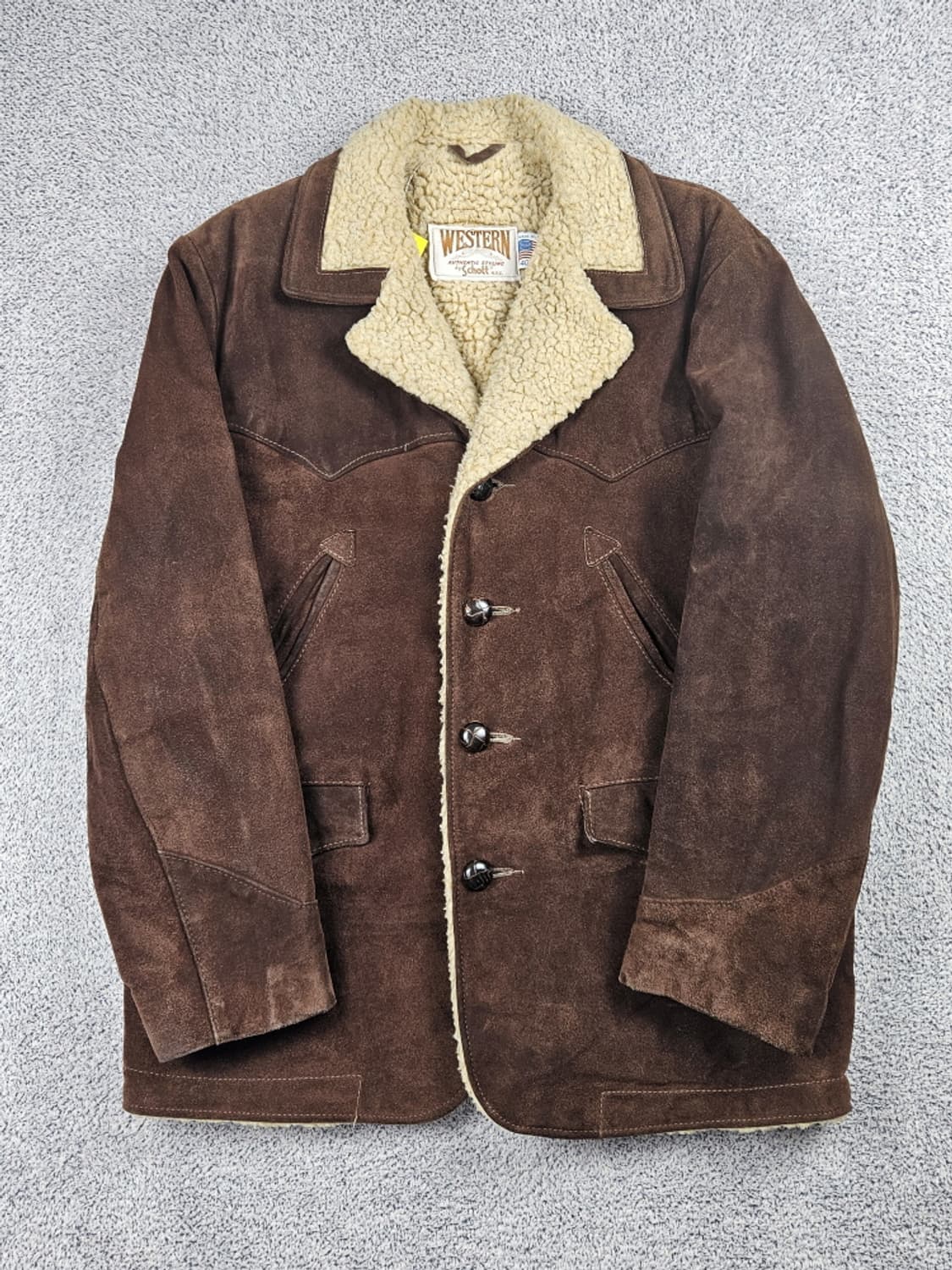 USA 쇼트 스웨이드쉘 쉐르파 웨스턴 랜처 자켓( 40 ) / 10436 상품이미지2