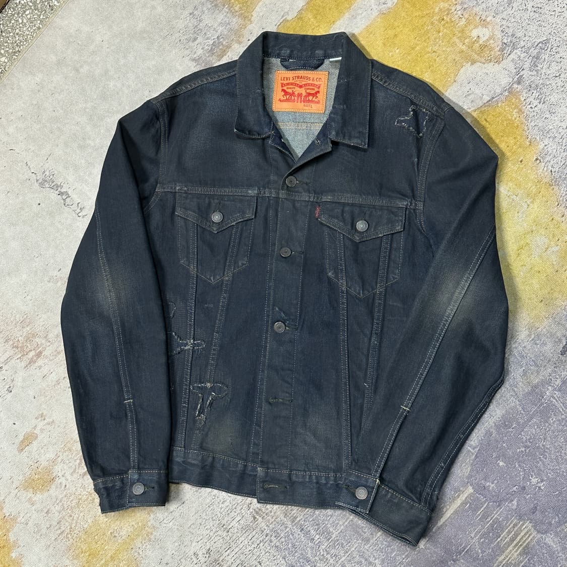리바이스 빈티지워싱 데님 자켓 L 상품이미지1