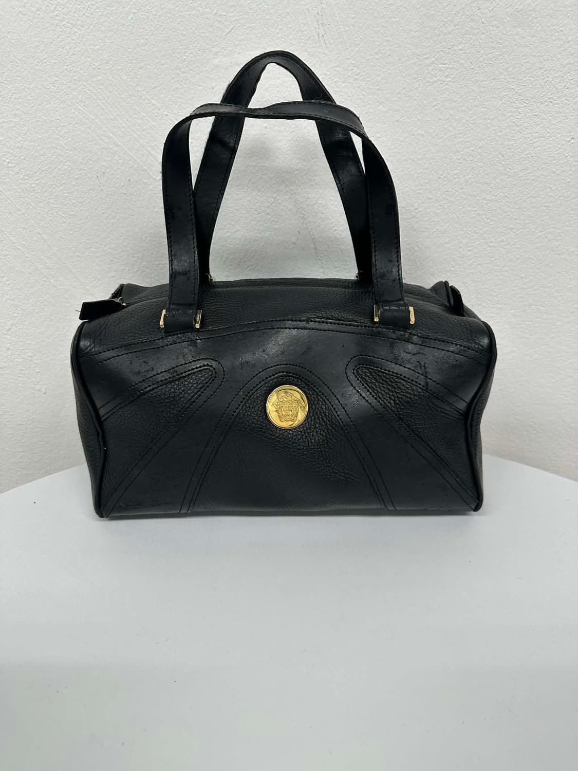 베르사체 금장 가죽 토트백 숄더백 상품이미지1