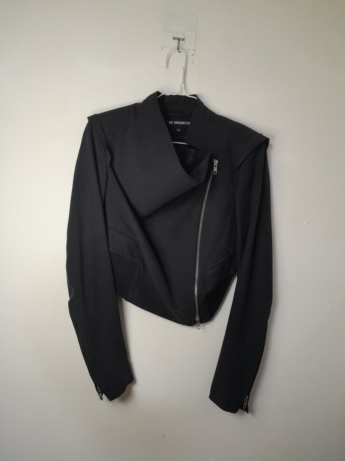 앤드뮐미스터 언바란스 크롭 실크자켓 34 상품이미지1