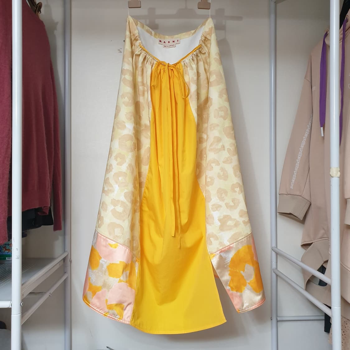 (매장판)MARNI 마르니 멀티패턴블록 셔링 엑센트 롱 스커트 S 상품이미지2