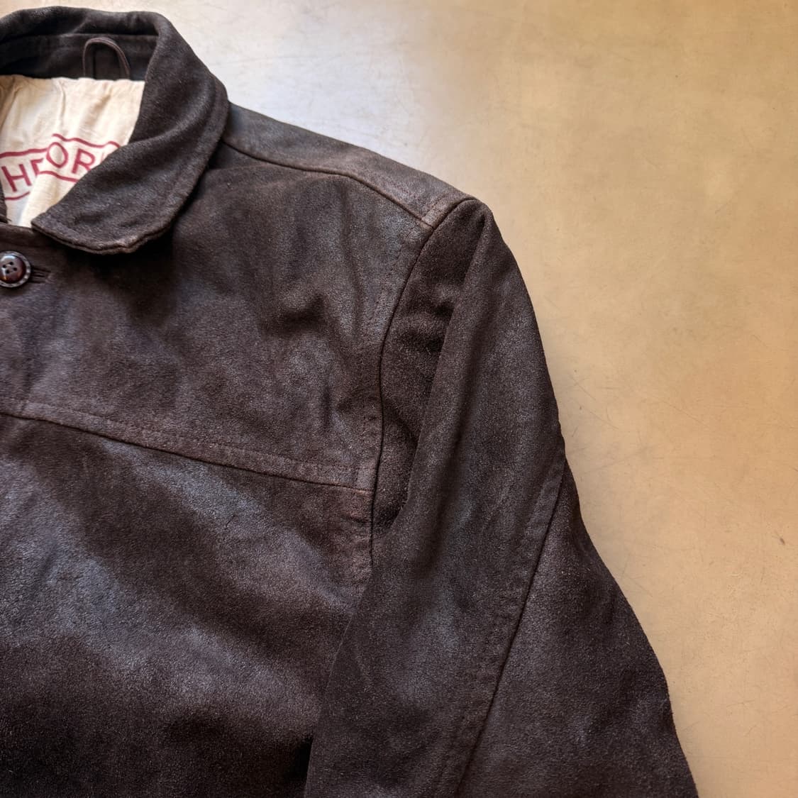 MC NEAL 유럽발 오버사이징 에이징 레더 자켓 상품이미지4