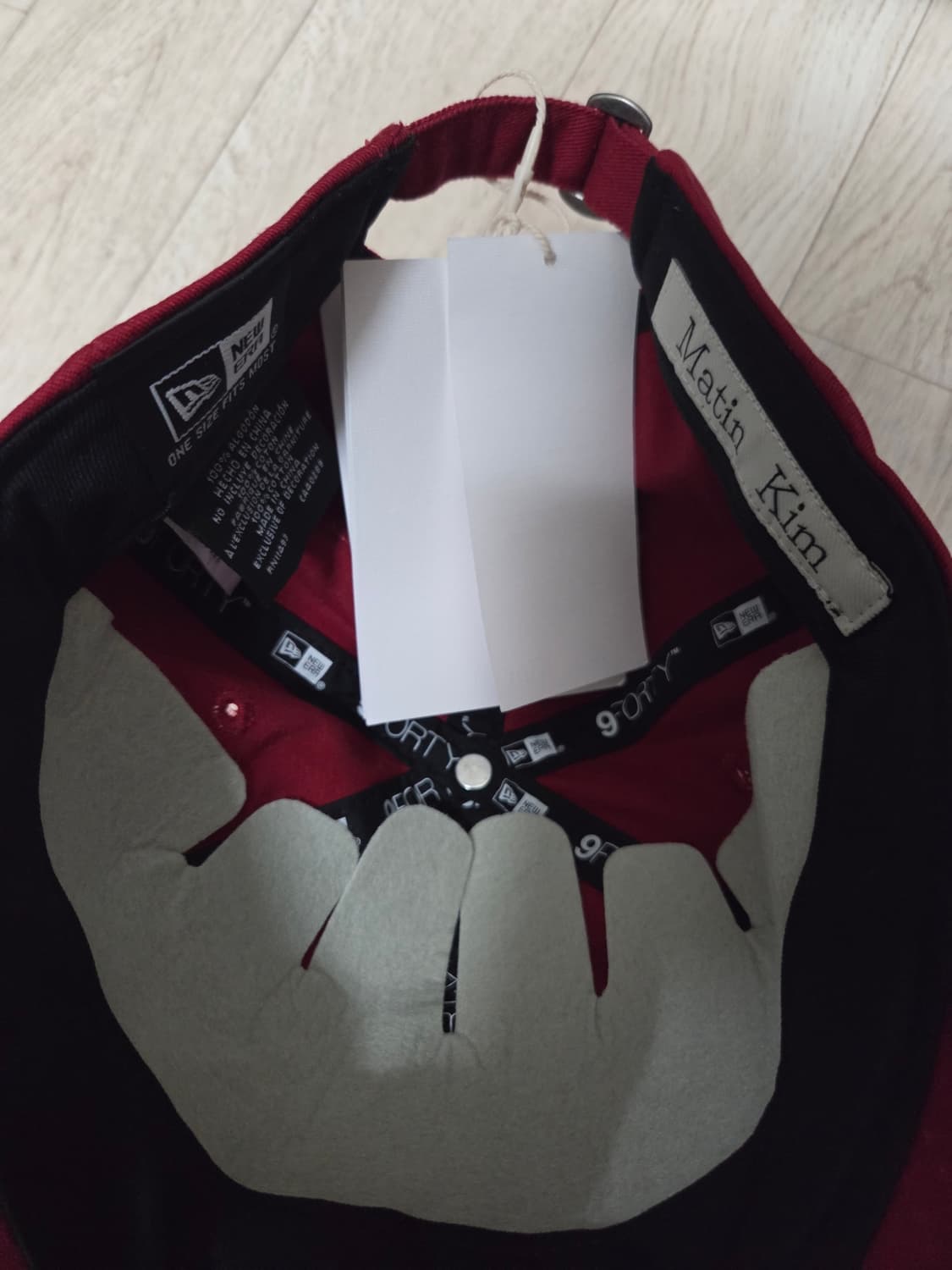 뉴에라 마뗑킴 베이직 언스트럭쳐 볼캡 레드 상품이미지5