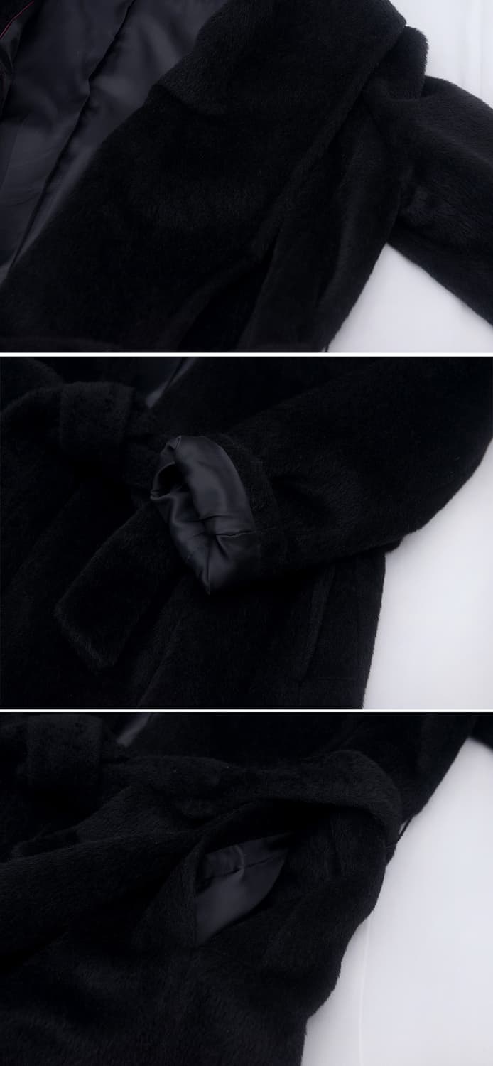 플라밍고 이태리 수리알파카 와이드 숄카라 로브 코트 (M / 55-77) 상품이미지9