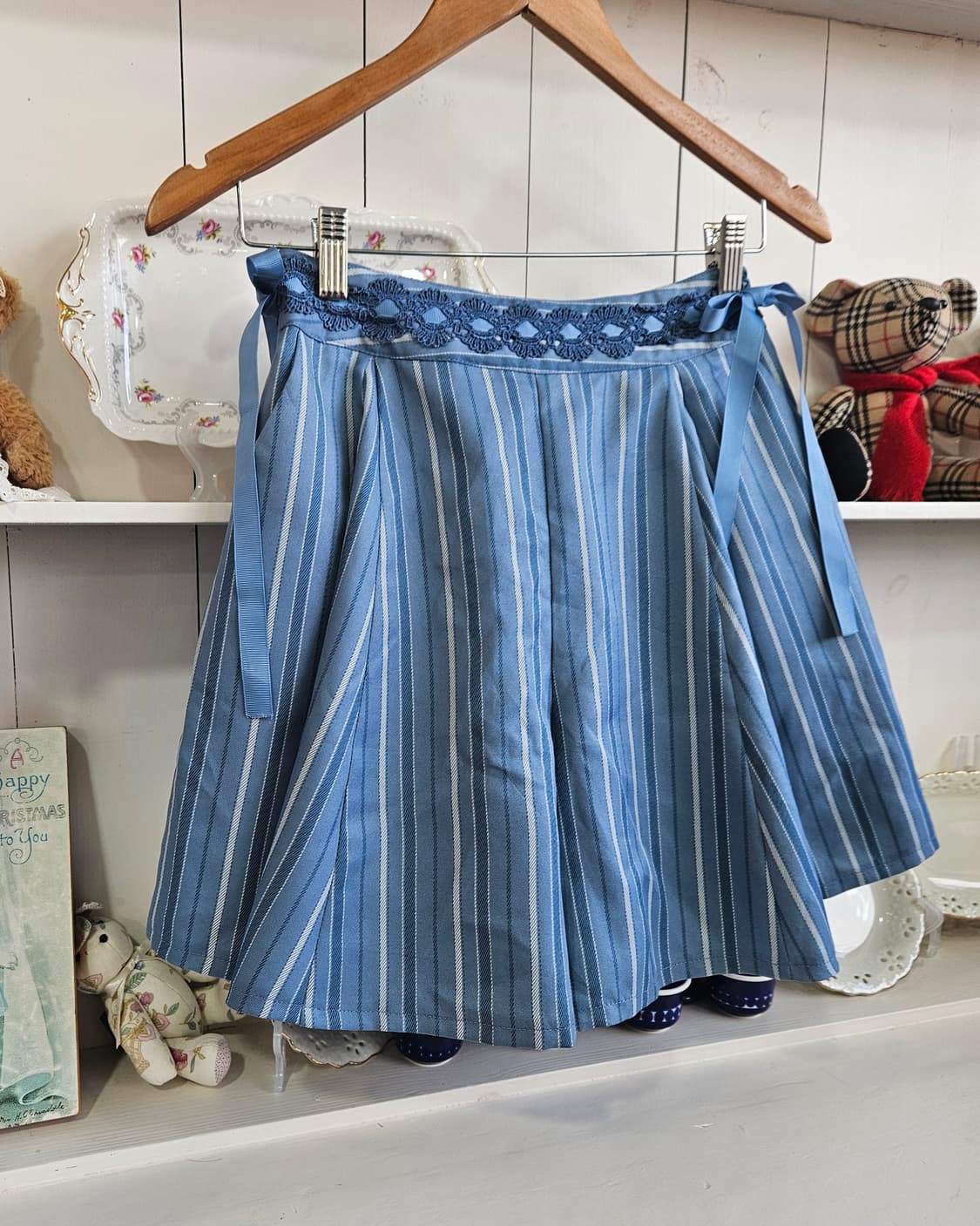 axes femme스트라이프 큐롯 스커트팬츠 상품이미지2