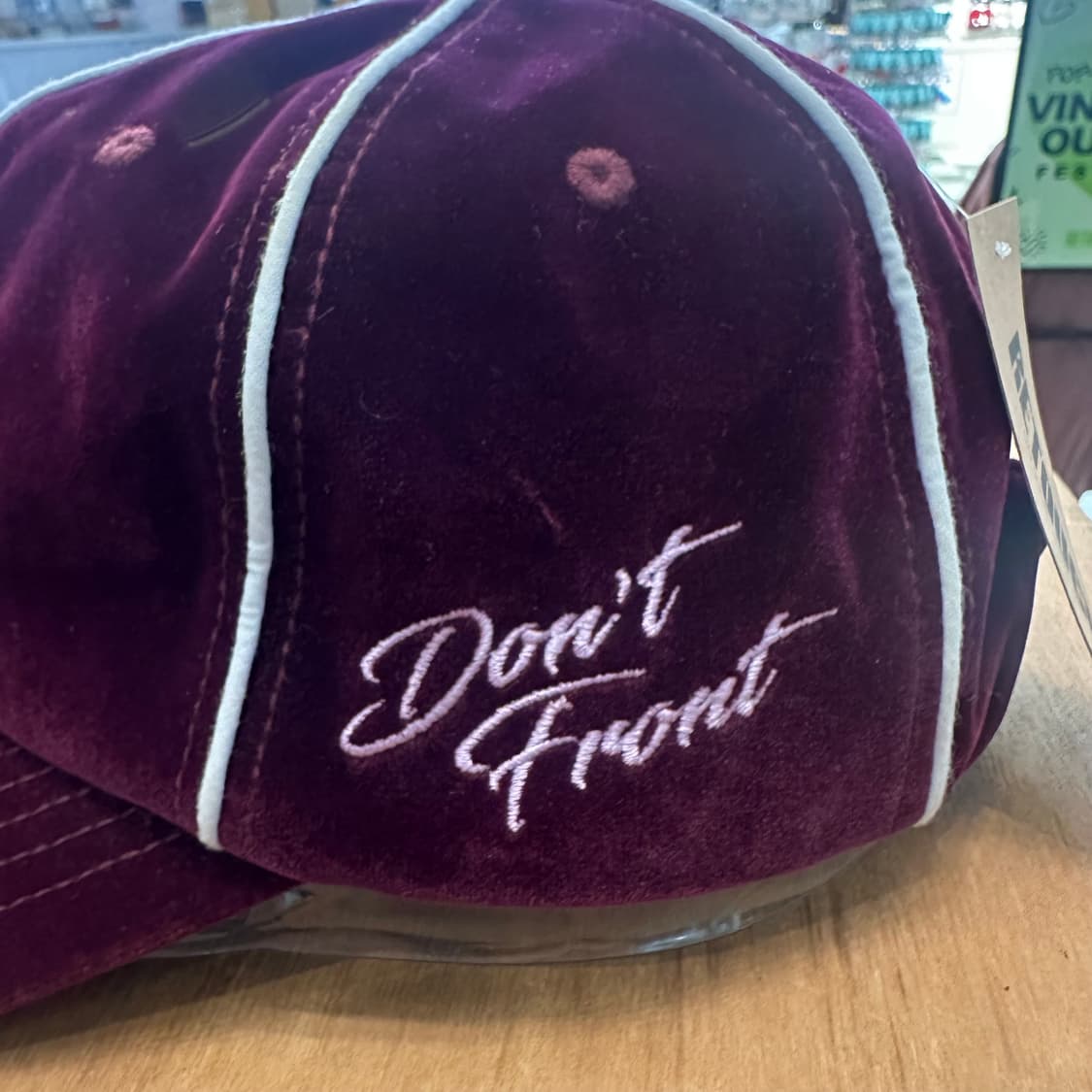 엑스라지 재팬 버건디 벨벳 캡 상품이미지4