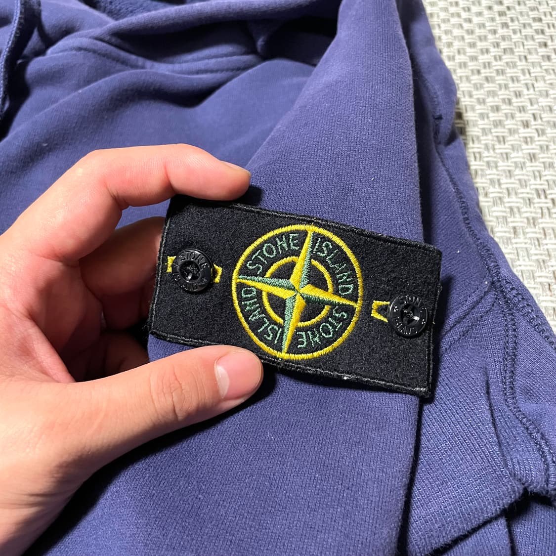 스톤아일랜드 네이비 후드티 L 상품이미지3