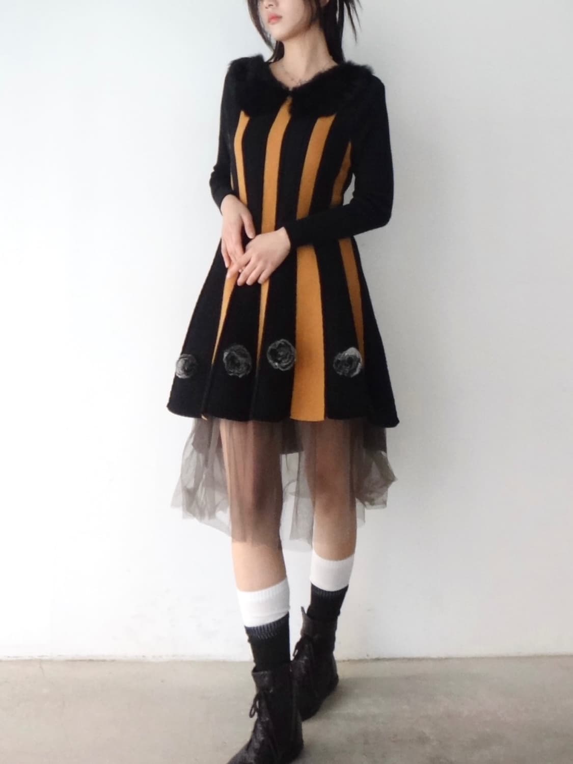 Pannel line pairy fur ops  상품이미지6