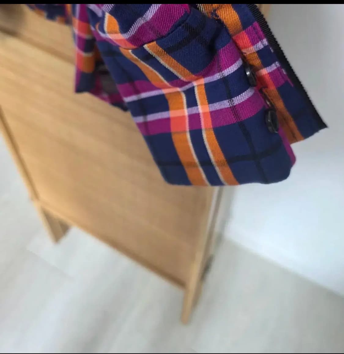 럭키슈에뜨 체크 랩자켓 36 / 플레어 페플럼 핏 / 셔츠자켓 상품이미지3