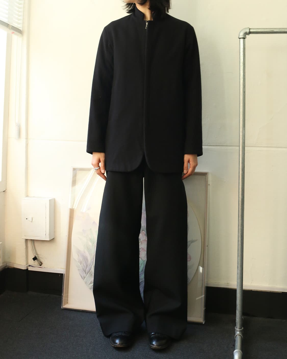 라드뮤지션 블랙 울 멜튼 자켓 상품이미지4