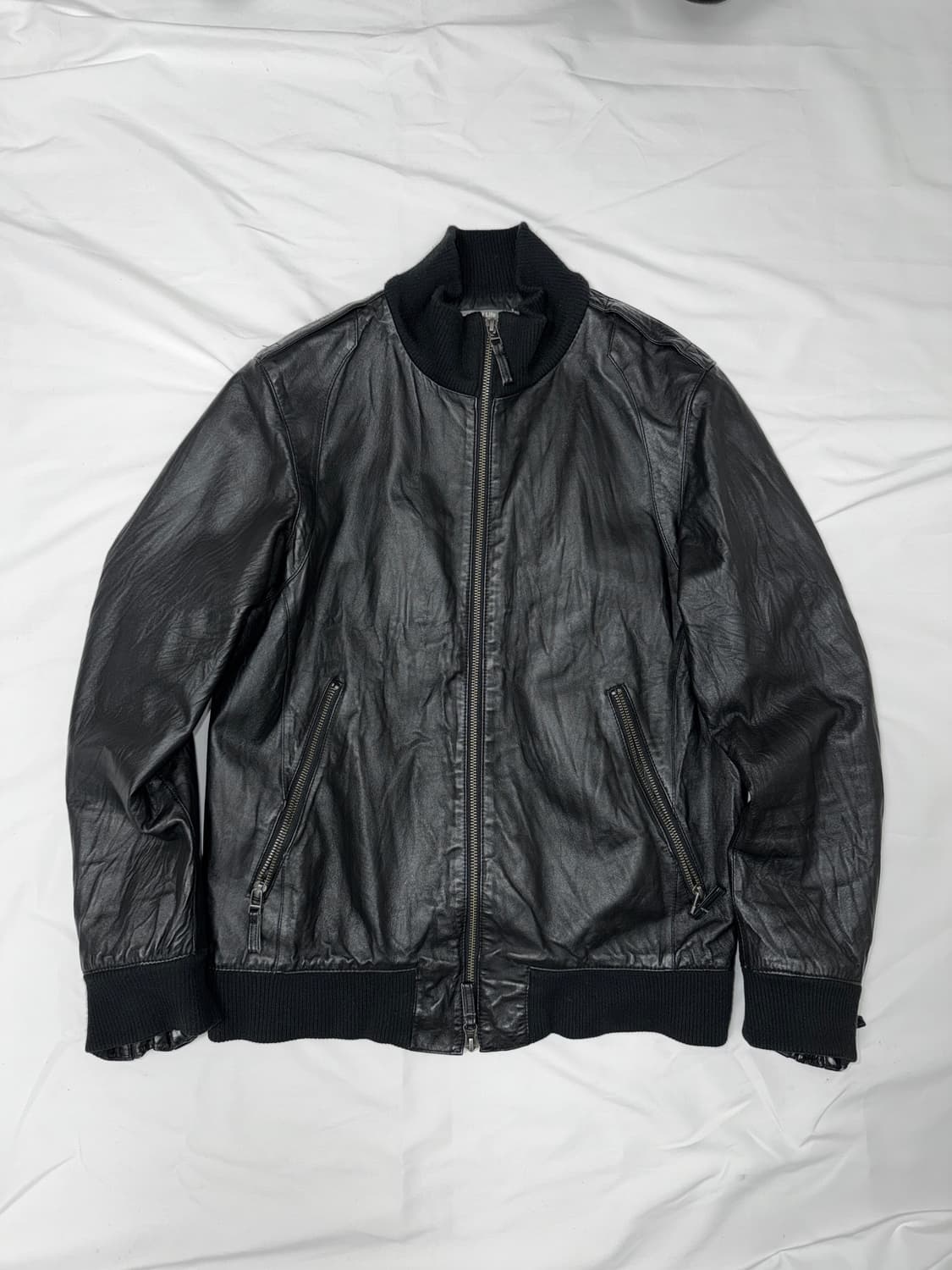 레더 블루종 자켓 상품이미지3