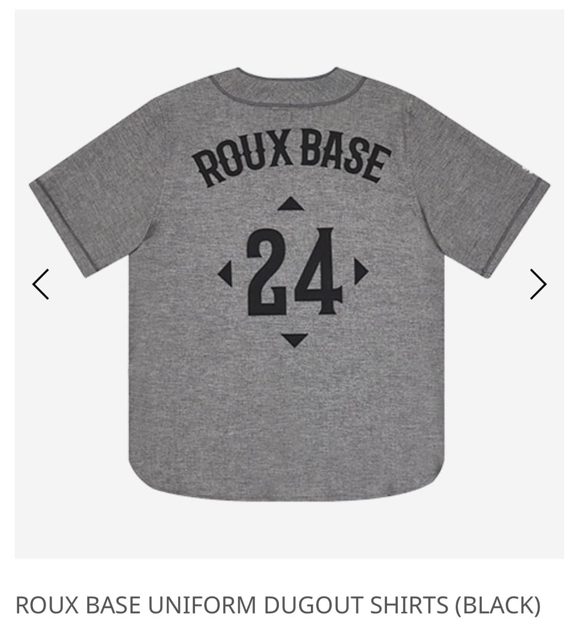 사파리스팟 루 베이스 유니폼 더그아웃 셔츠 블랙 상품이미지3