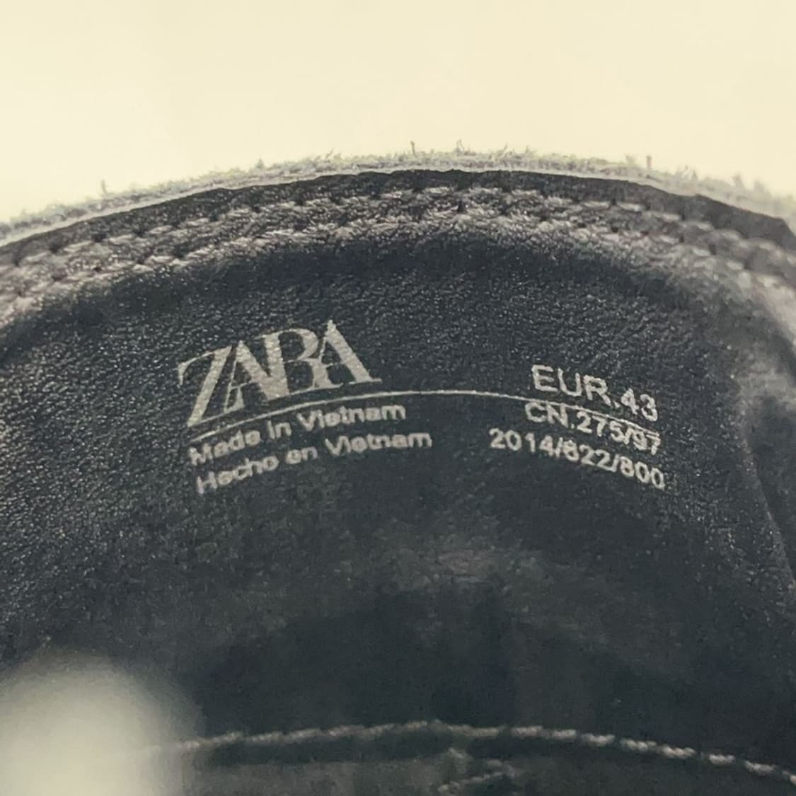 자라 ZARA 스웨이드 블랙 첼시부츠 275 X01015 상품이미지5
