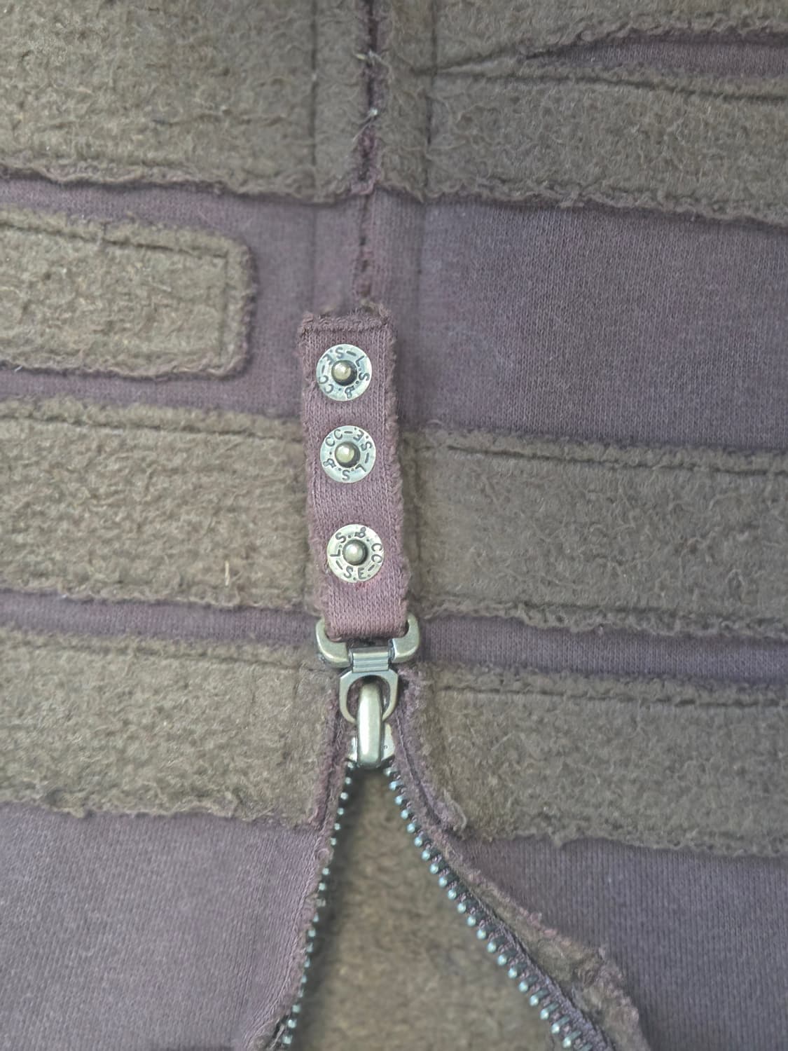 Archive 그런지 브라운 후드집업 상품이미지4