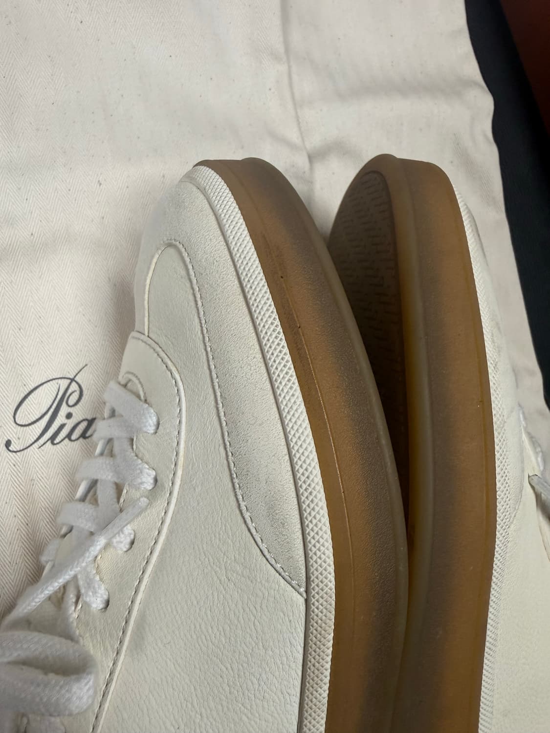 [41] 로로피아나 테니스 스니커즈 아이보리 상품이미지8