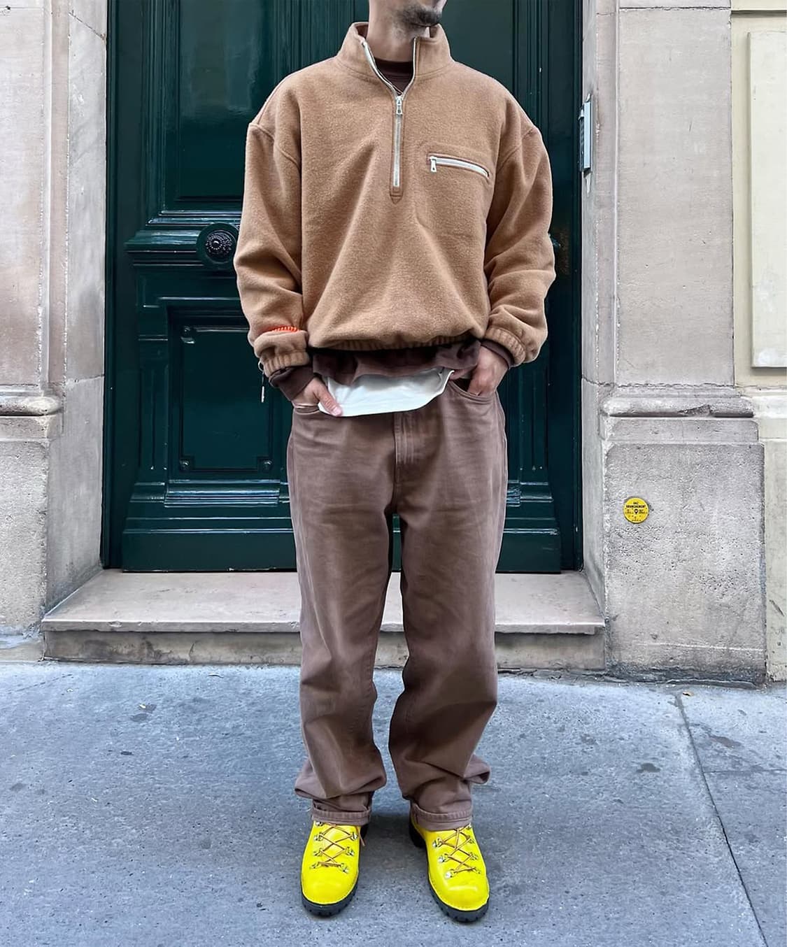 Rier 버진울 플리스 하프집업 S 상품이미지1