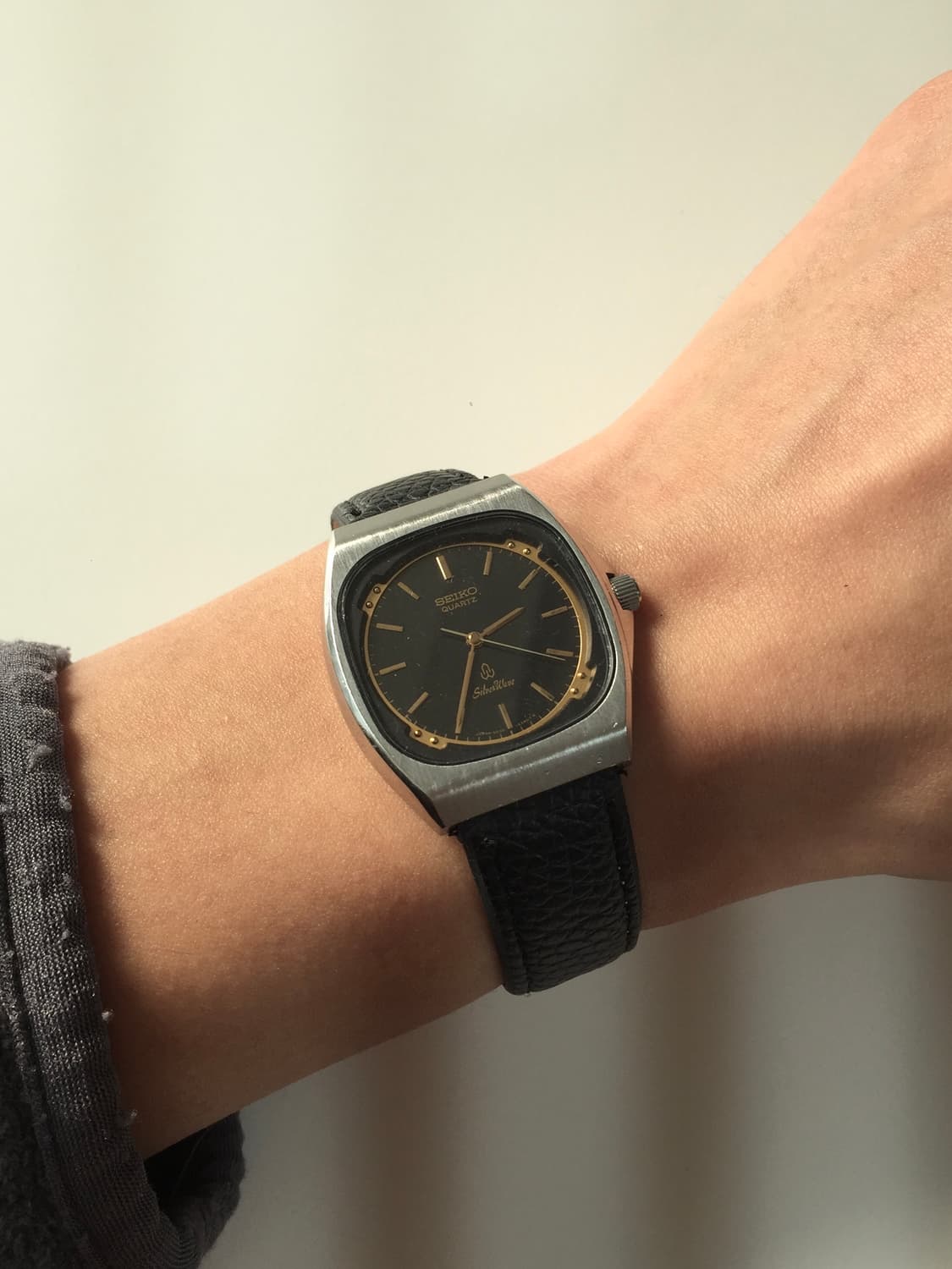 80s seiko silver wave gold-black combi 상품이미지6