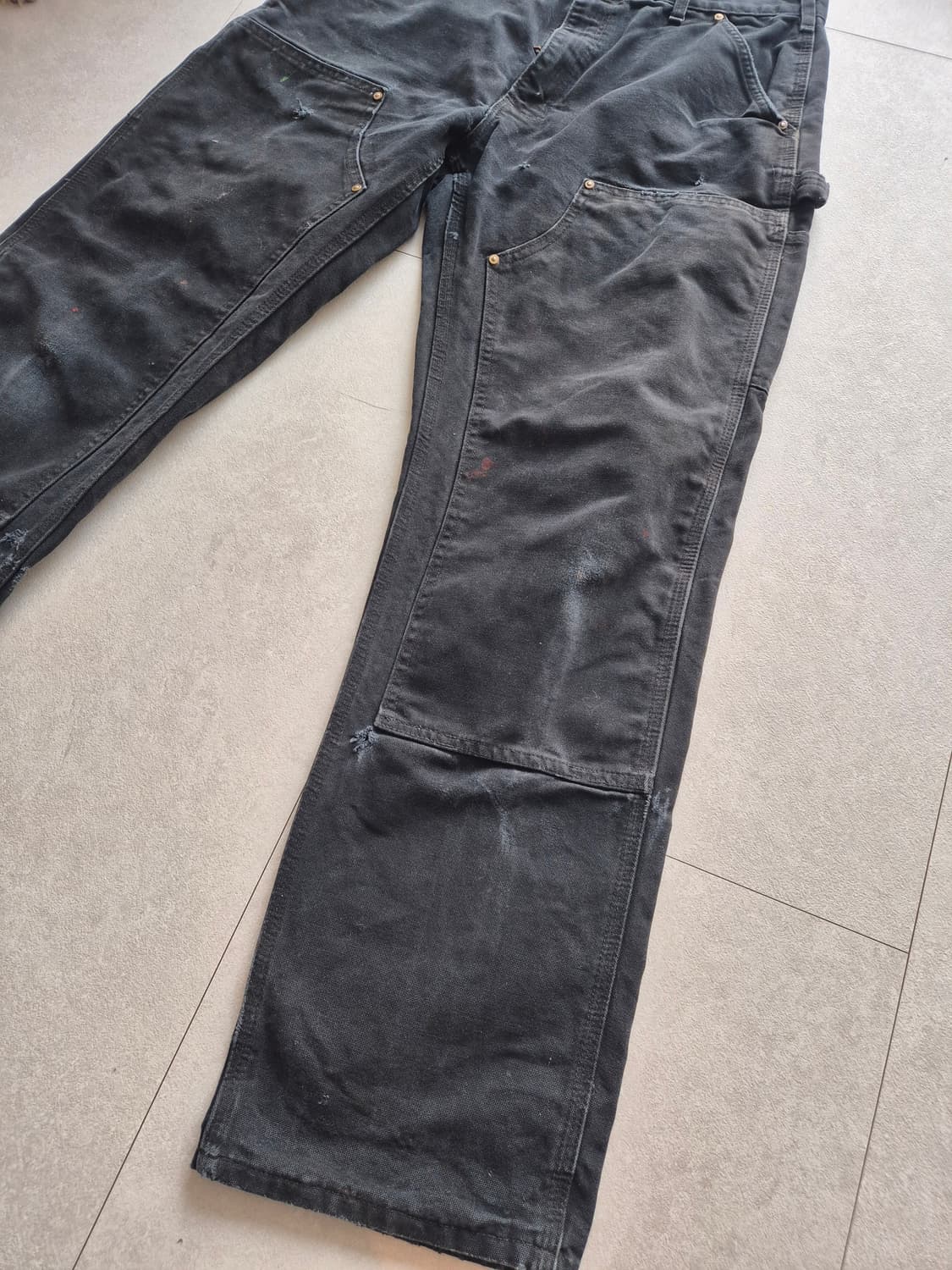 칼하트 B01 더블니 블랙 34x32 상품이미지5