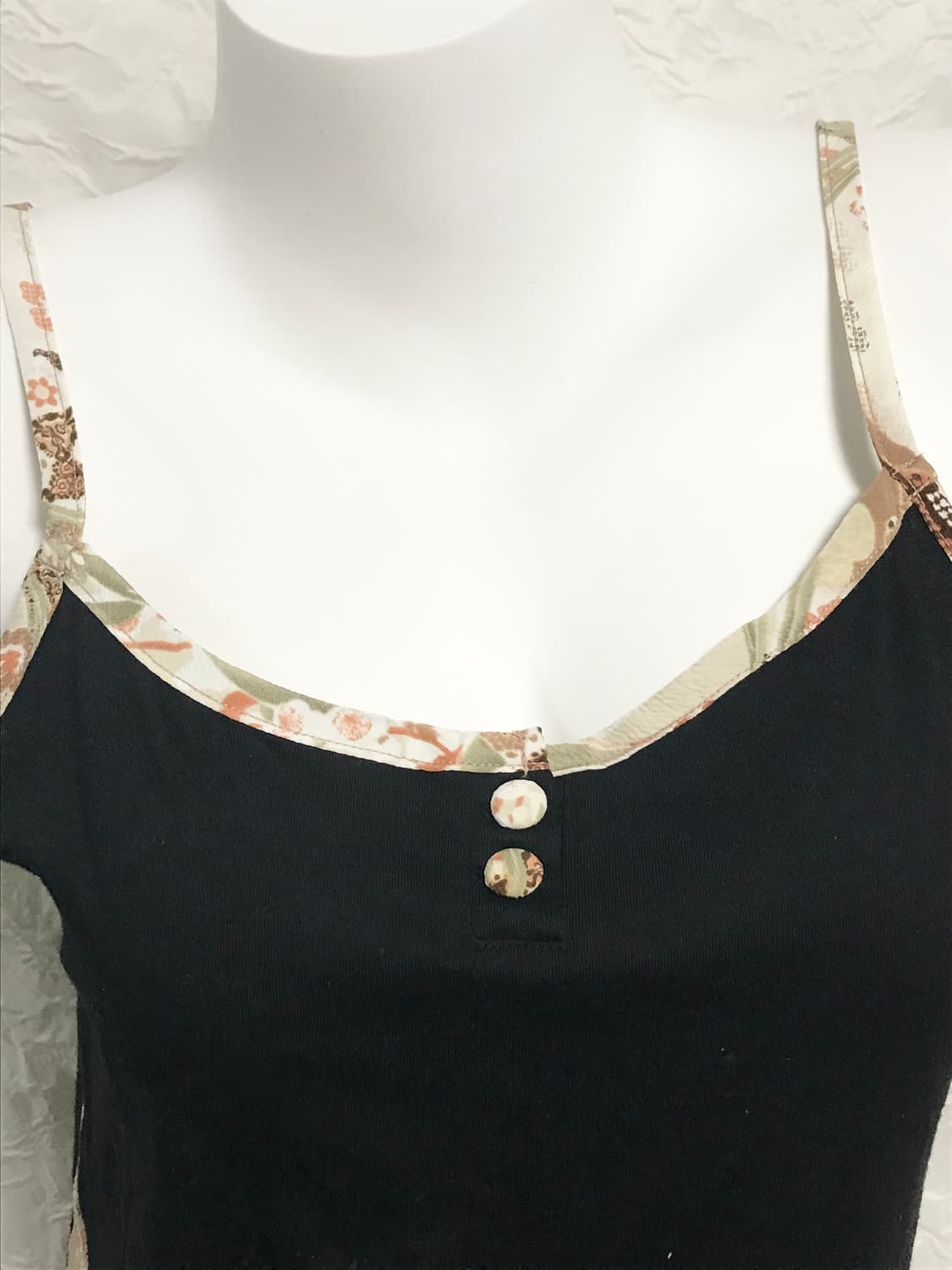 빈티지 오리엔탈 믹스 패턴 슬리브리스 탑 상품이미지2