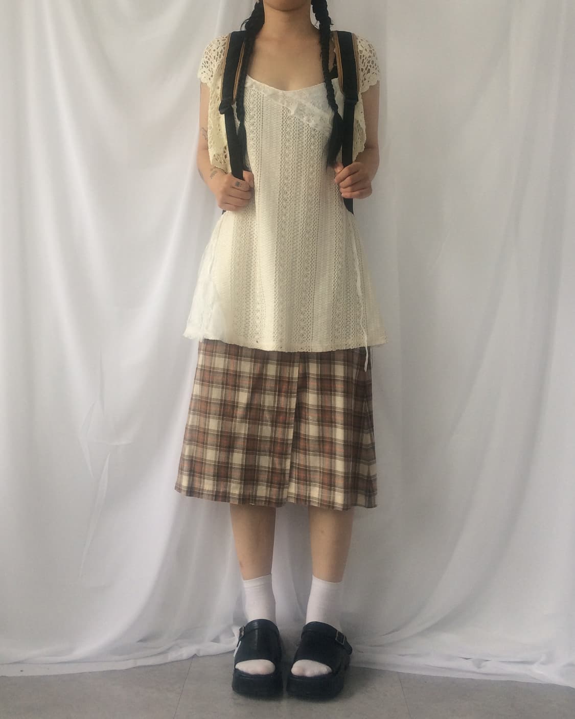 Lace trimming crochet sleeveless 상품이미지7