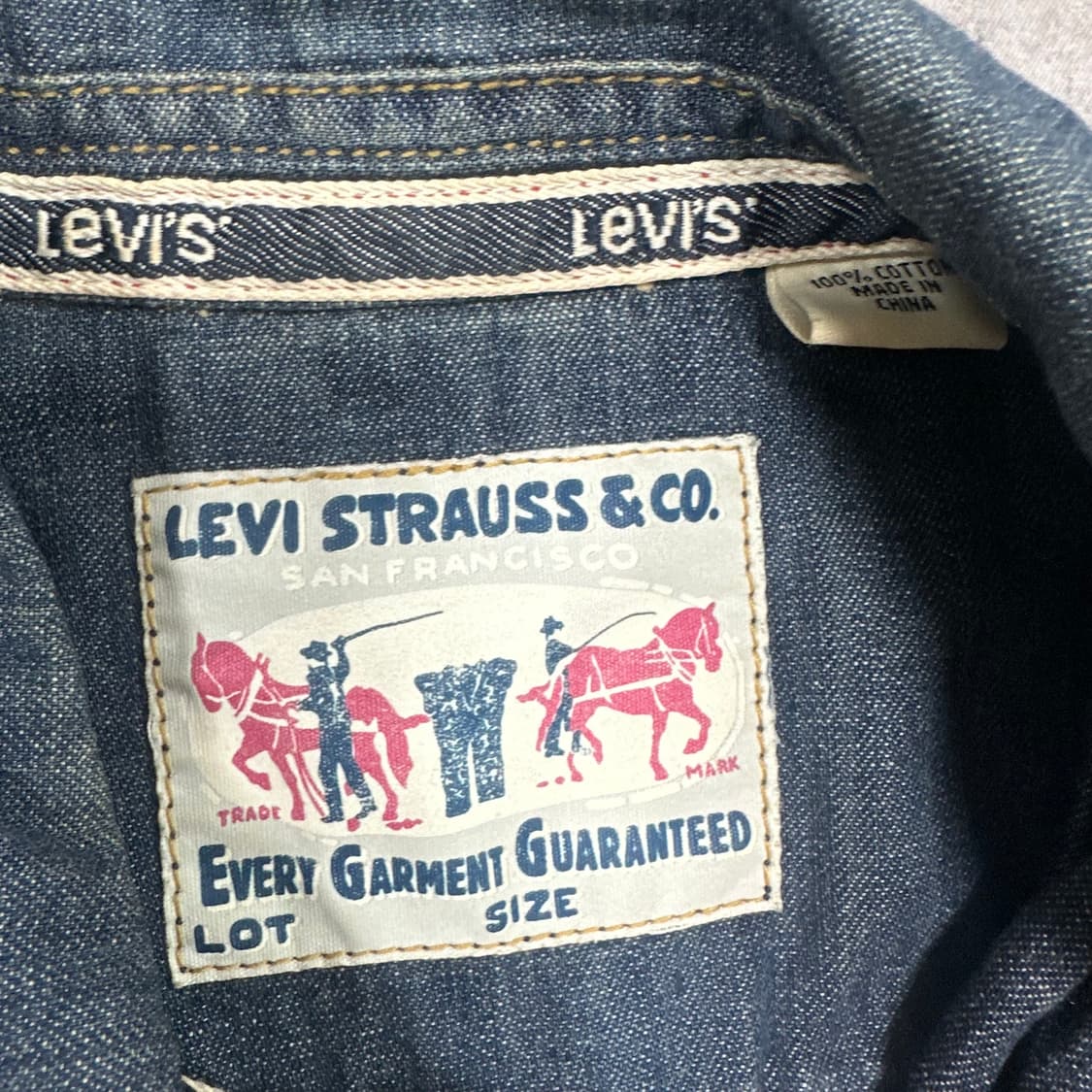 ✨ (바배) 리바이스 데님 셔츠 자켓  상품이미지3