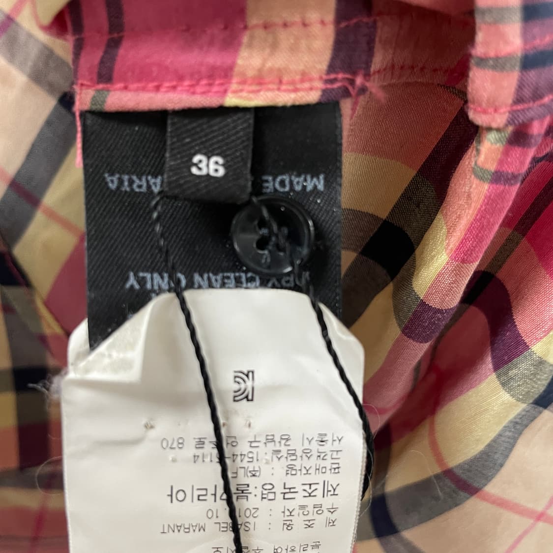 이자벨마랑 체크 원피스 36 상품이미지5