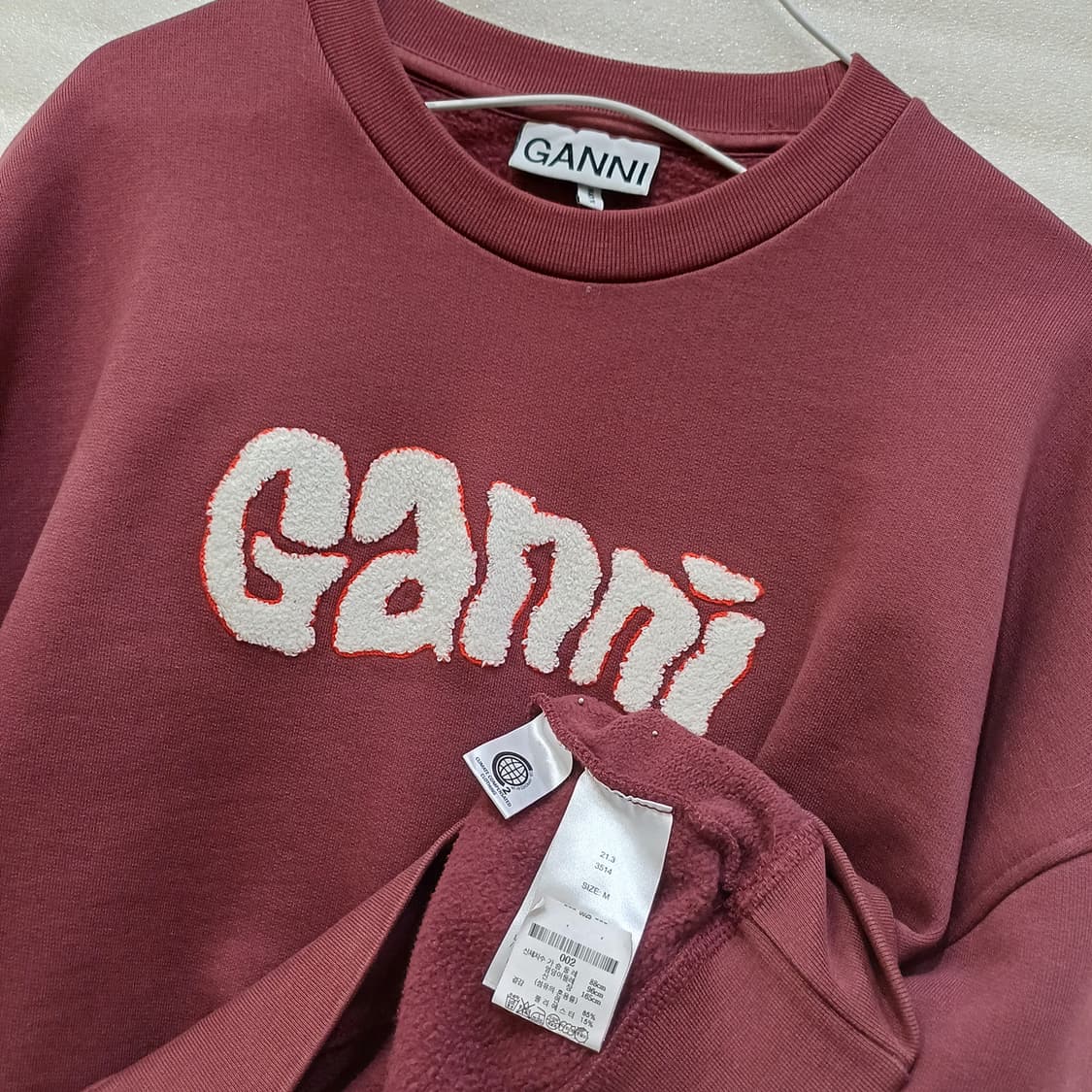 매장판 가니 이솔리 아트워크 기모 맨투맨 라운드 티 여성 S M 사랑봉봉 상품이미지4