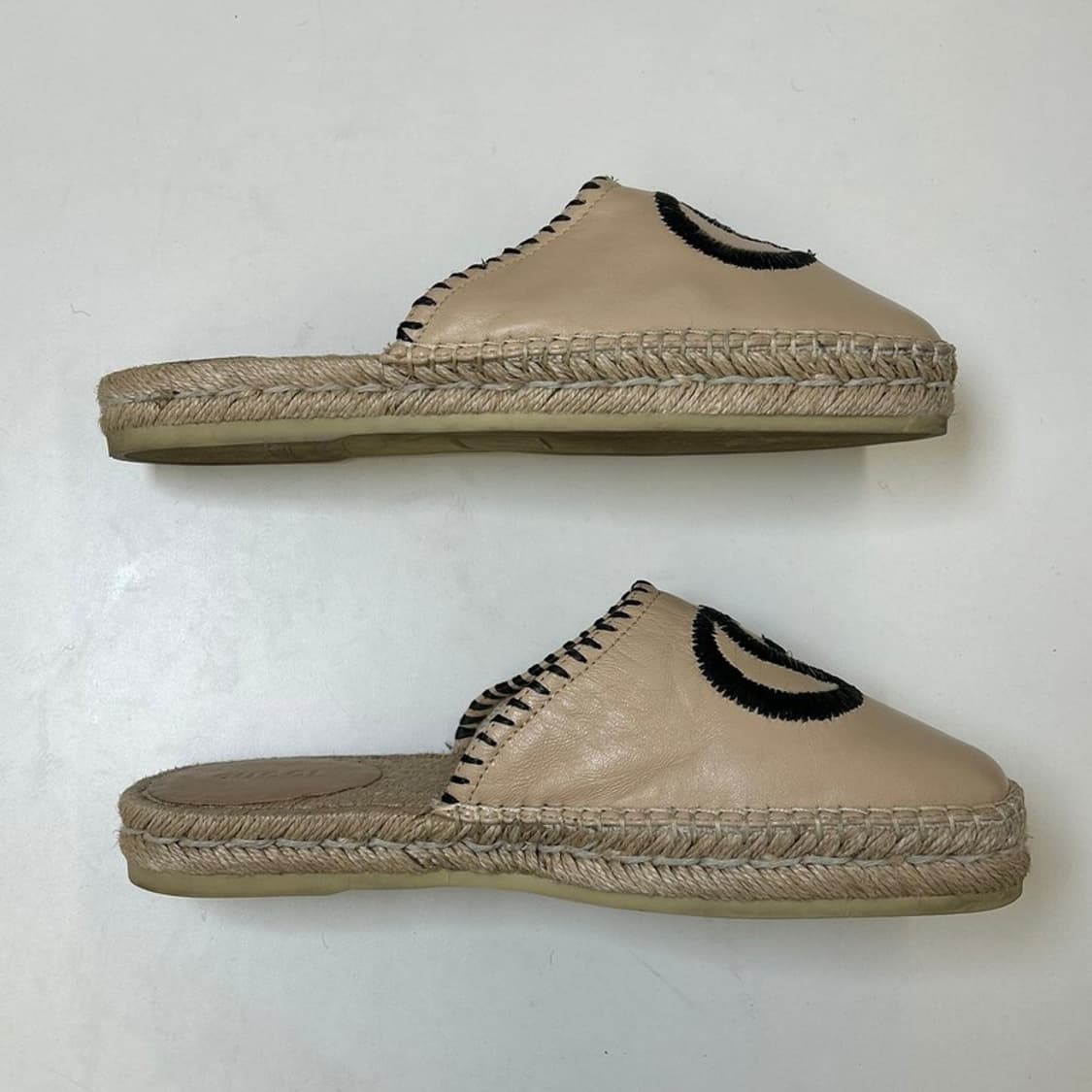 구찌 GG 자수 가죽 메스파드리유 슬립온 38 상품이미지3