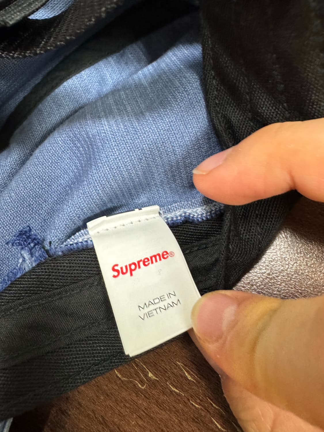 슈프림 박스로고 코듀로이 캠프캡 블루 상품이미지3