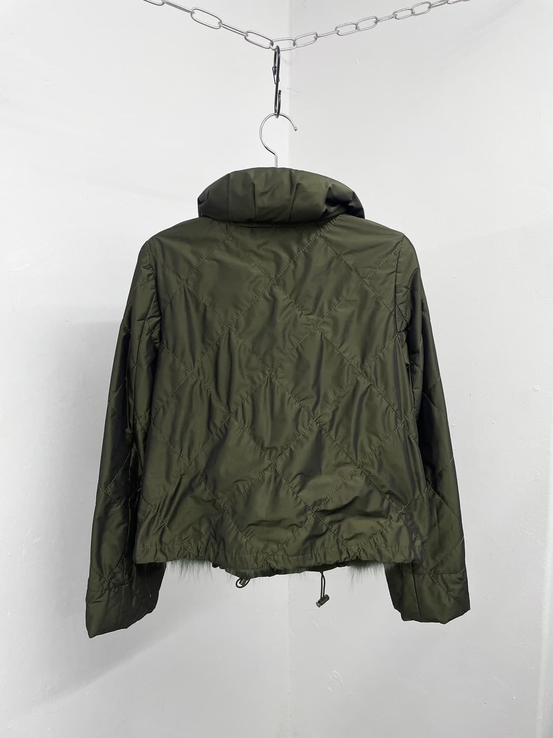 카키 퀼팅 스토퍼 디테일 자켓  상품이미지10