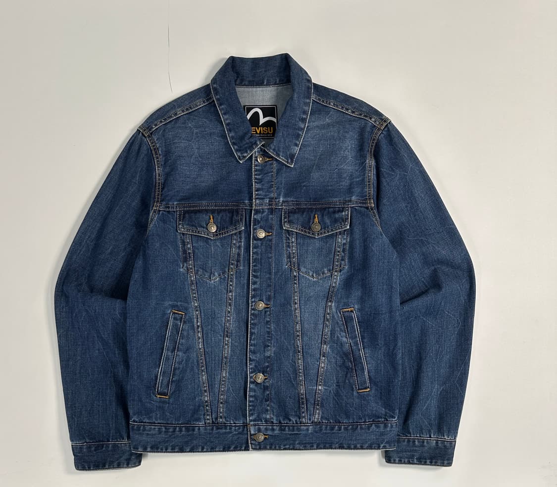 에비수 Evisu 데님 트러커 자켓 XL 상품이미지3