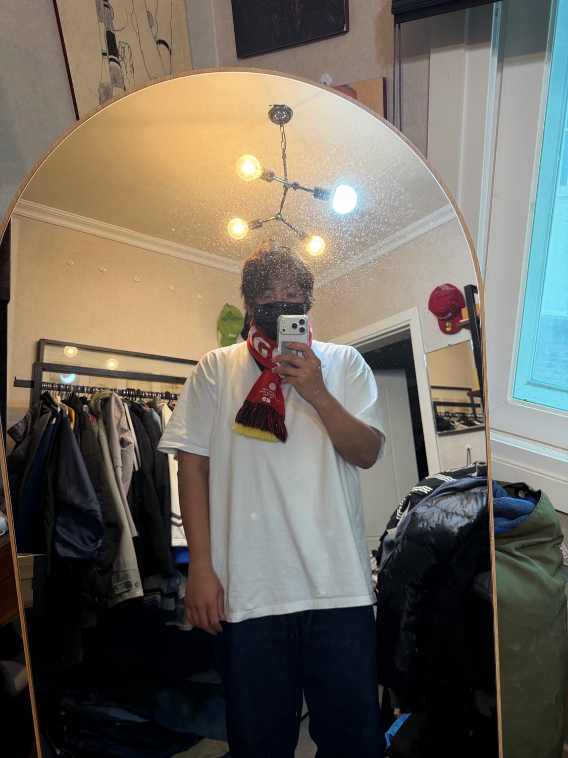 아메리칸이글 USA 로고스펠아웃 빈티지 머플러  상품이미지1