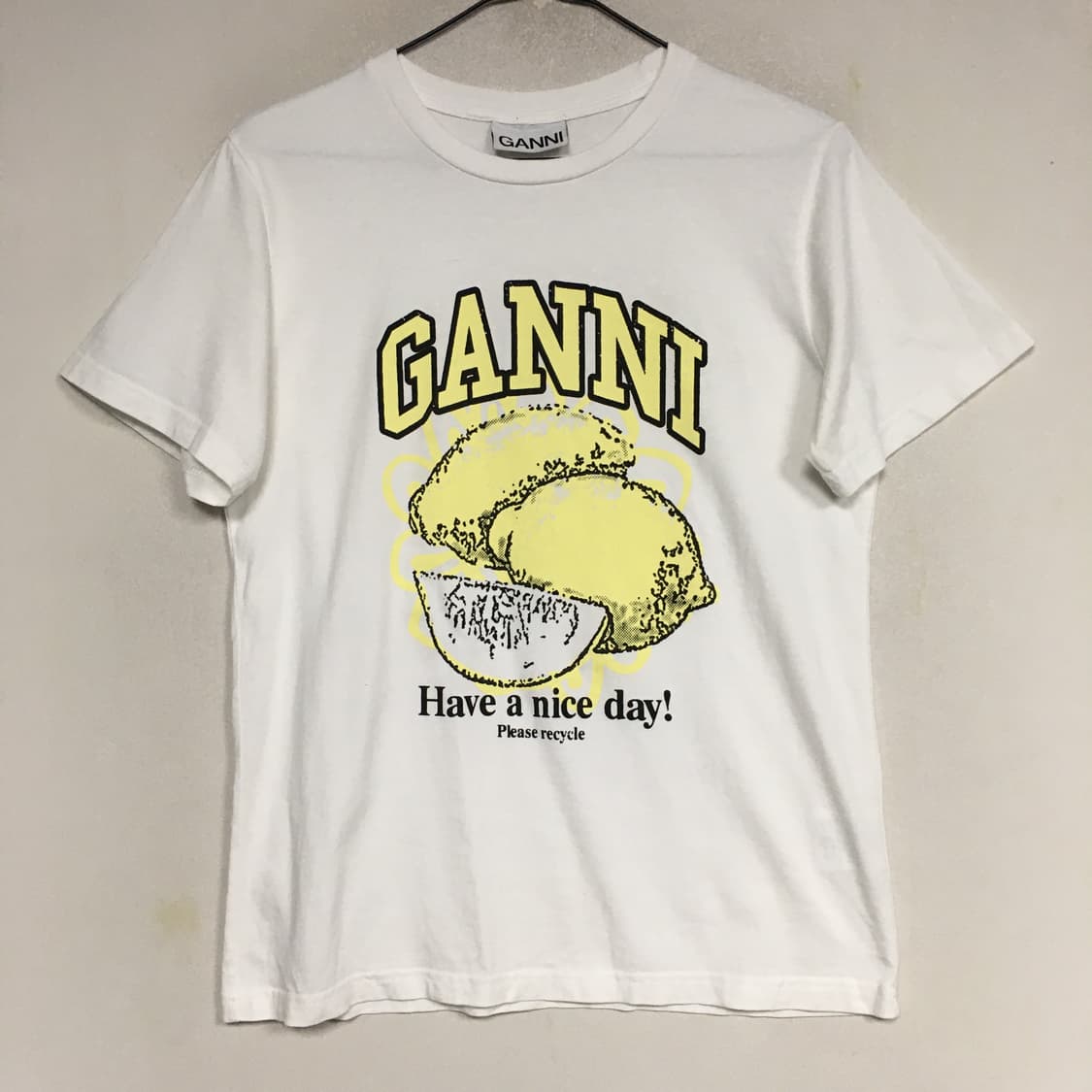  GANNI 가니 레몬 반팔 티셔츠 S 상품이미지1