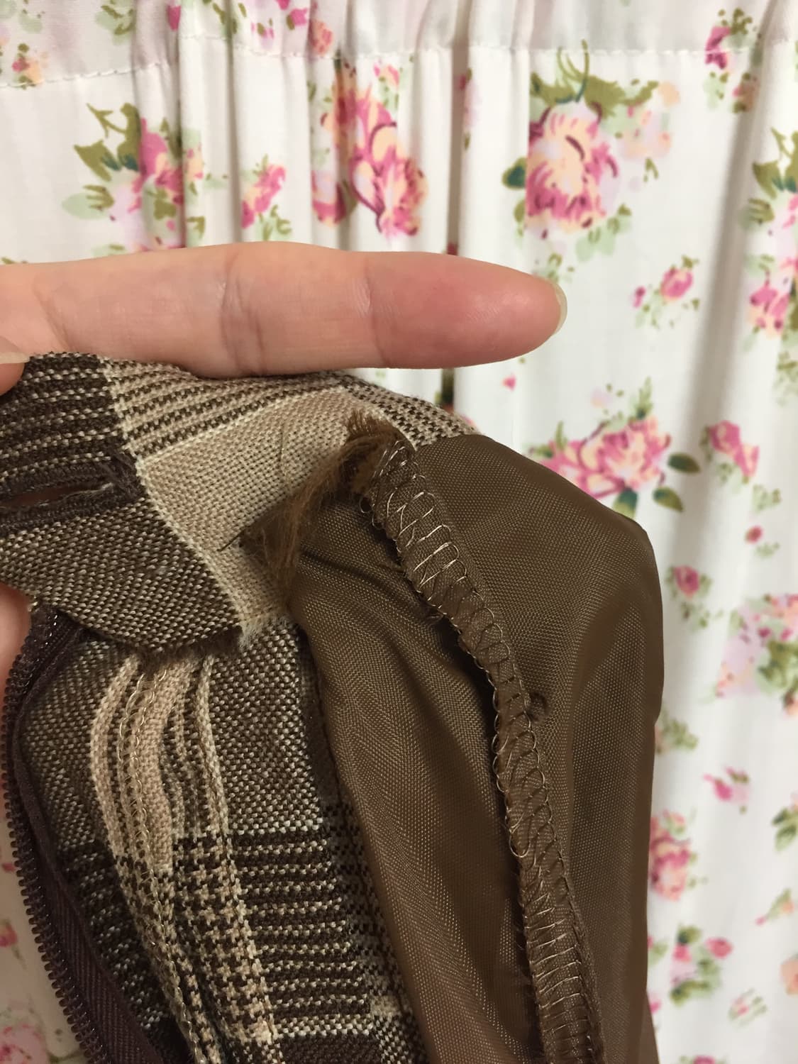 빈티지 모리걸 초코 체크스커트 상품이미지3