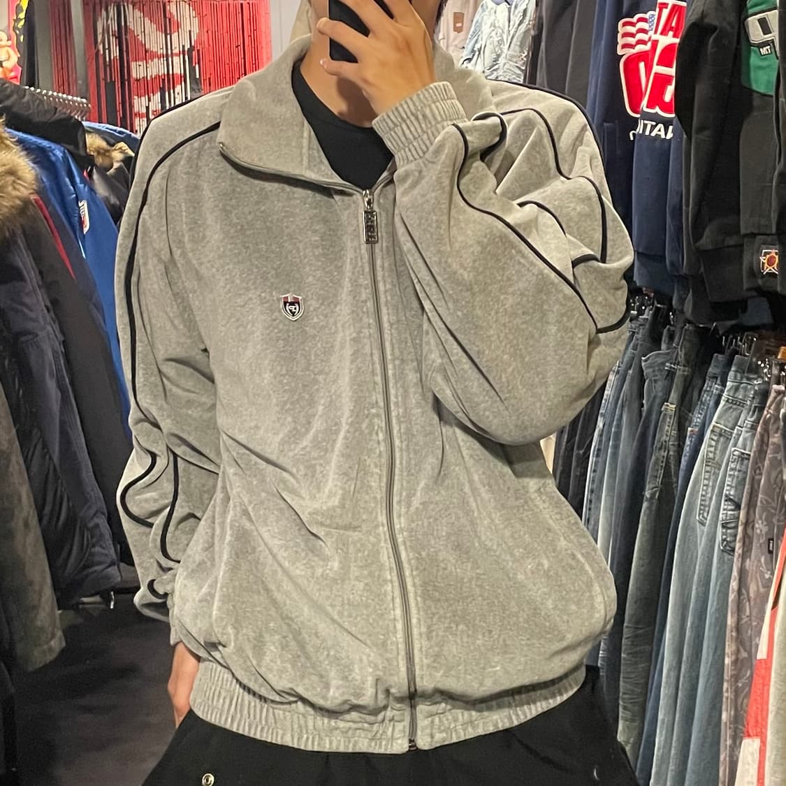 [IM] PHAT FARM 그레이 벨벳져지 상품이미지3