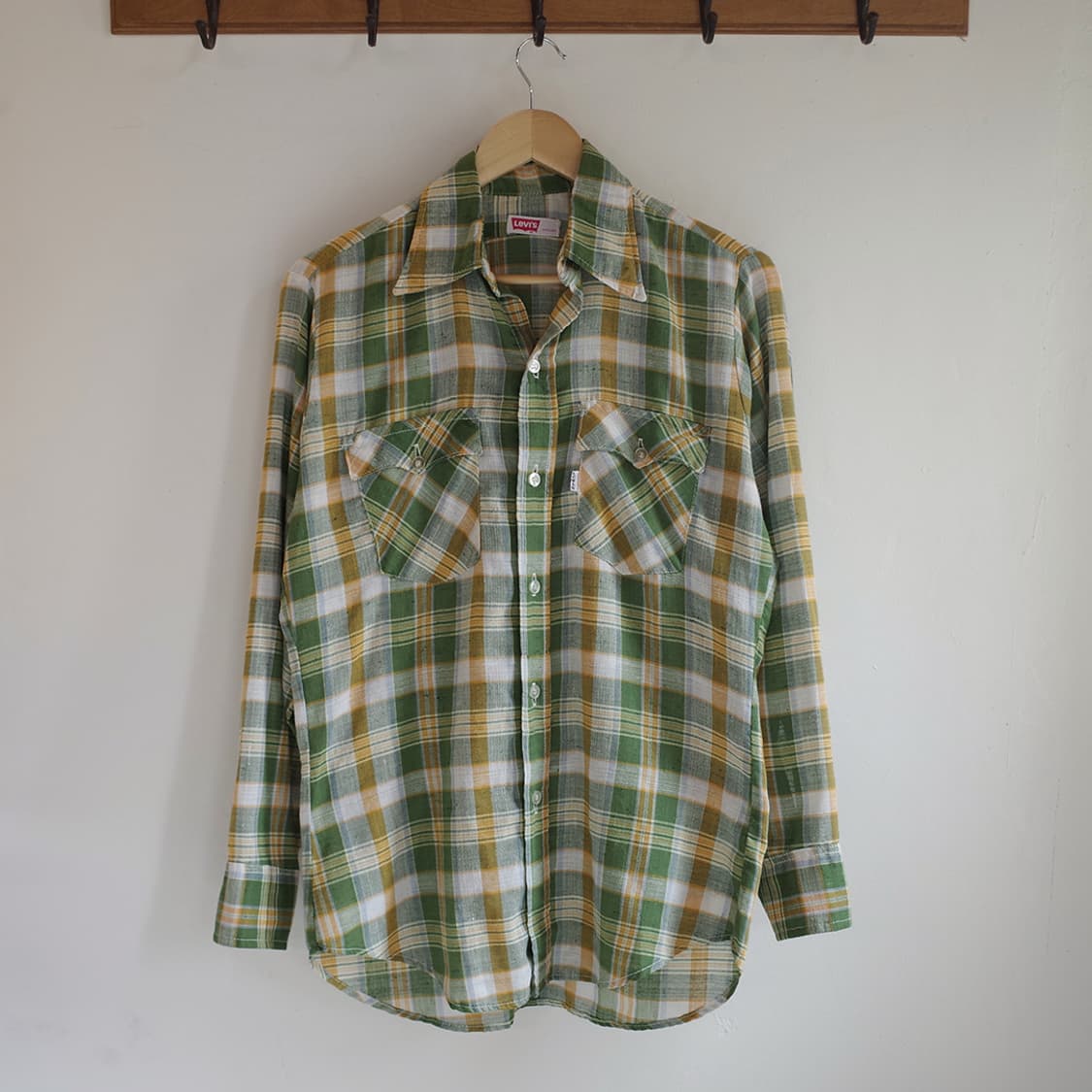 70's Levi's Plaid Shirt 상품이미지1