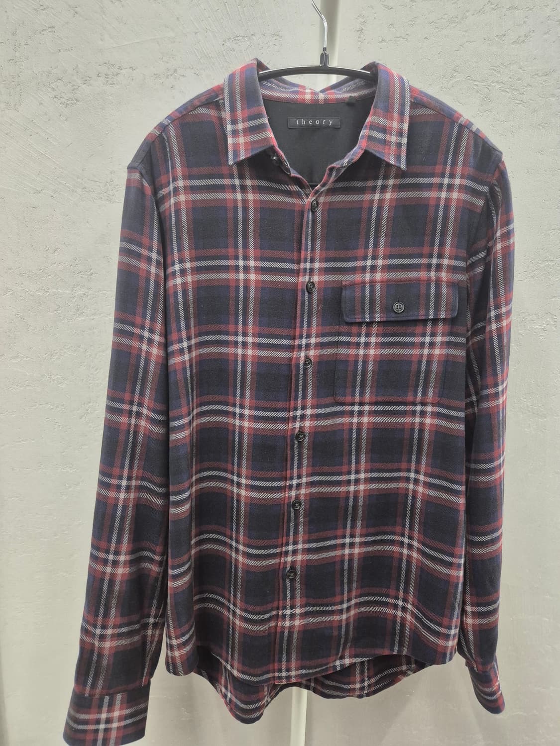 Theory 체크셔츠 레드 S 상품이미지2