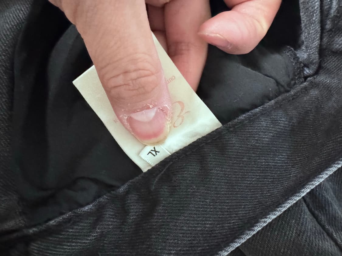 (중고/xl) etce 워시드 배기진 그레이 XL 상품이미지6