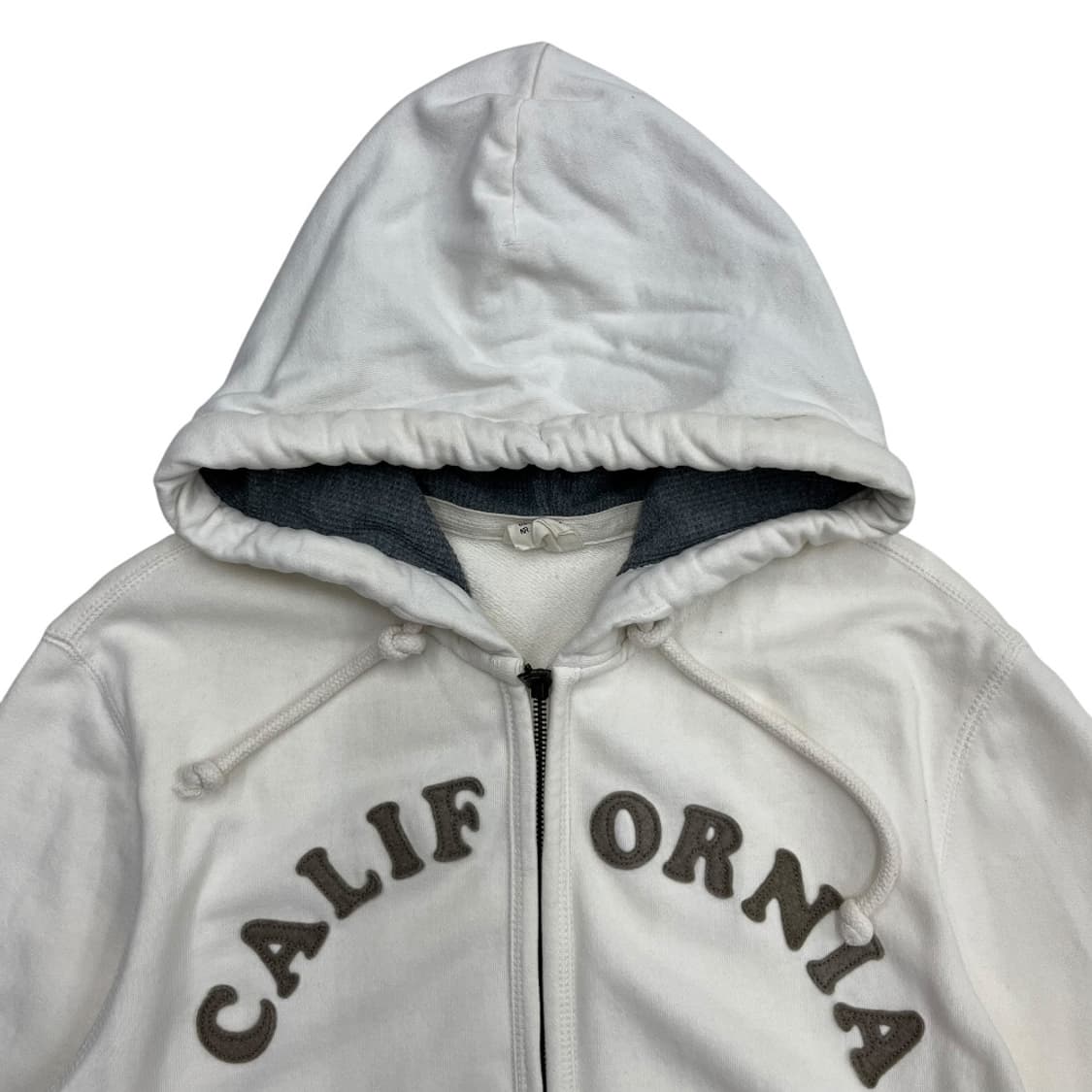 후아유 연카키패치 화이트 후드집업 M 상품이미지4