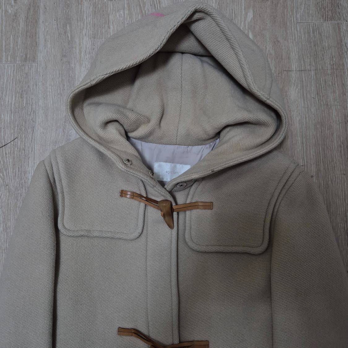 한섬 시스템 여성 모직 후드 떡볶이 코트 XL(105) 상품이미지2