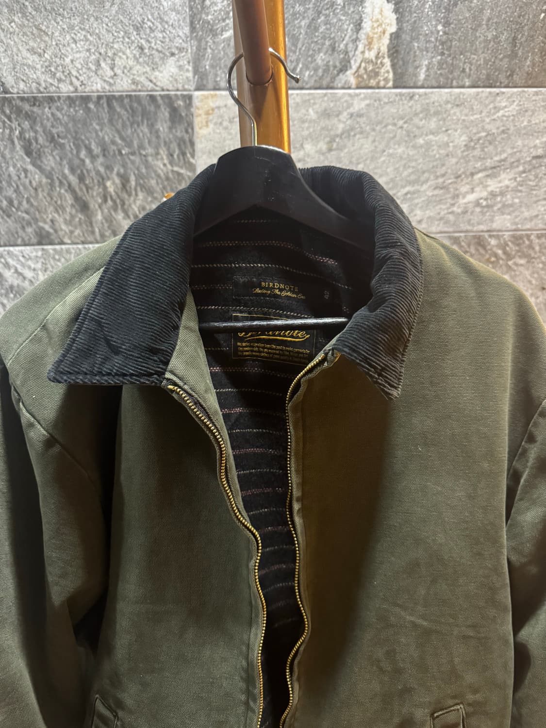 버드노트 파이브 덕 저켓 카키 42 상품이미지3