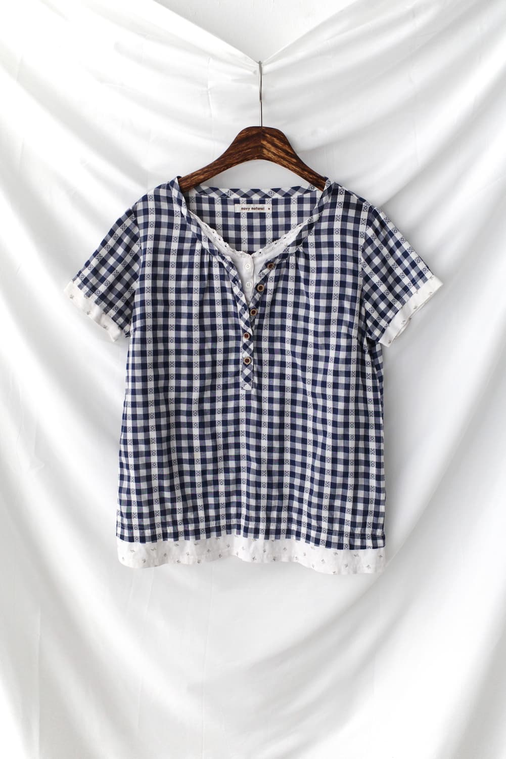 check layered half T 상품이미지1