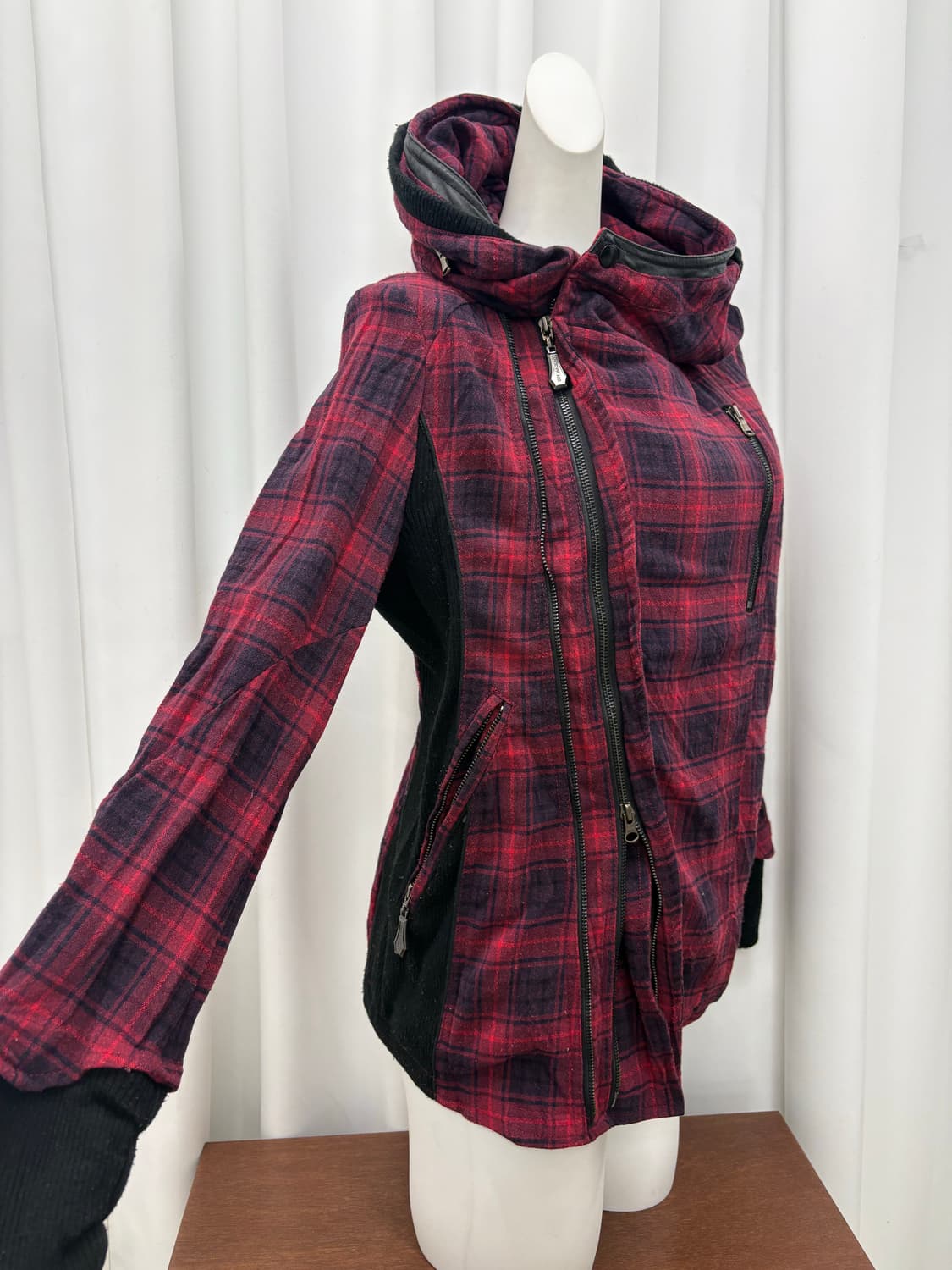 펑크 체크 후드집업 상품이미지5