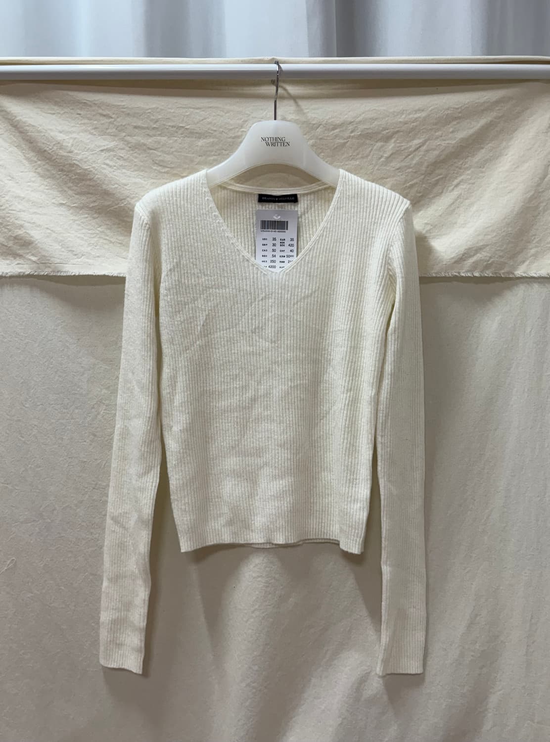 브랜디멜빌 브이넥 골지니트 상품이미지1