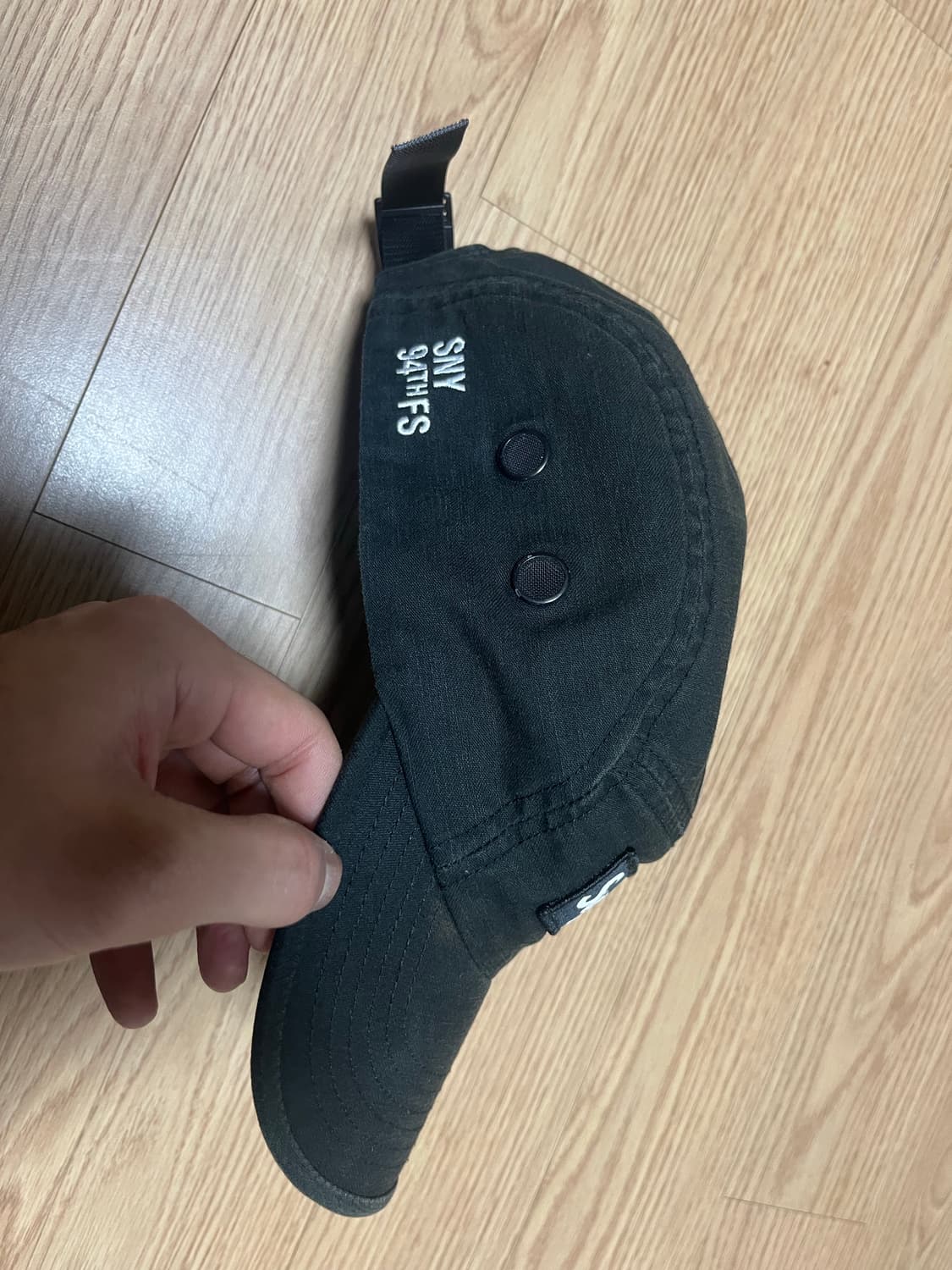 22fw 슈프림 캠프캡 모자 블랙 상품이미지5