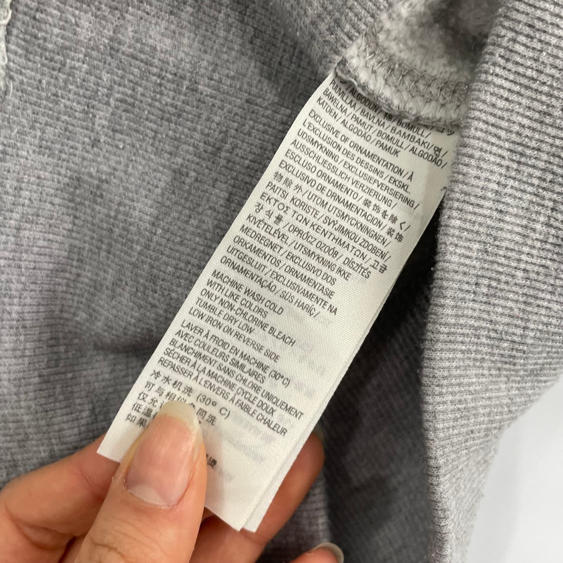 Hollister 홀리스터 2-way 사이드 로고 그레이 후드집업 상품이미지7